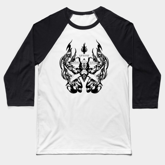 Nine Crest Baseball T-Shirt by BlacIyc